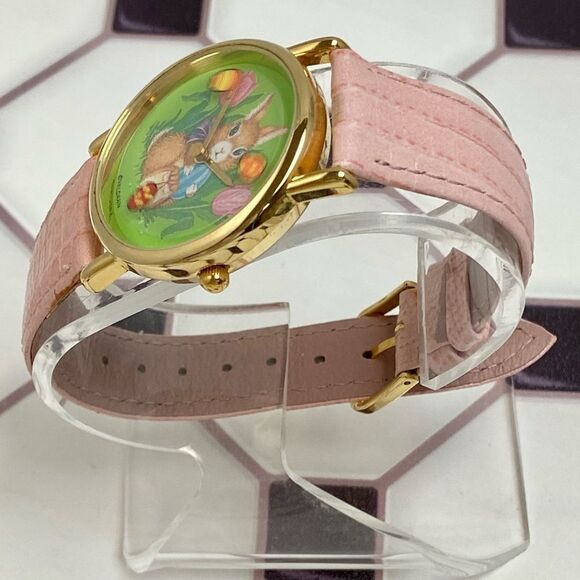 Vintage Valdawn Animated Easter Bunny Watch Rotating Easter Eggs - Picture 6 of 16